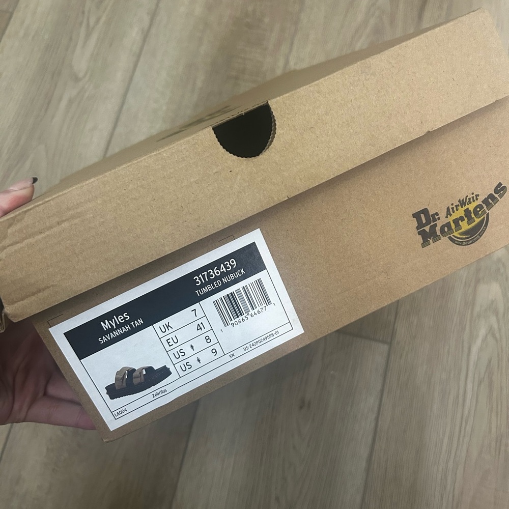 Dr. Martens Tan and Black Platform Sandals - Picture 6 of 6
